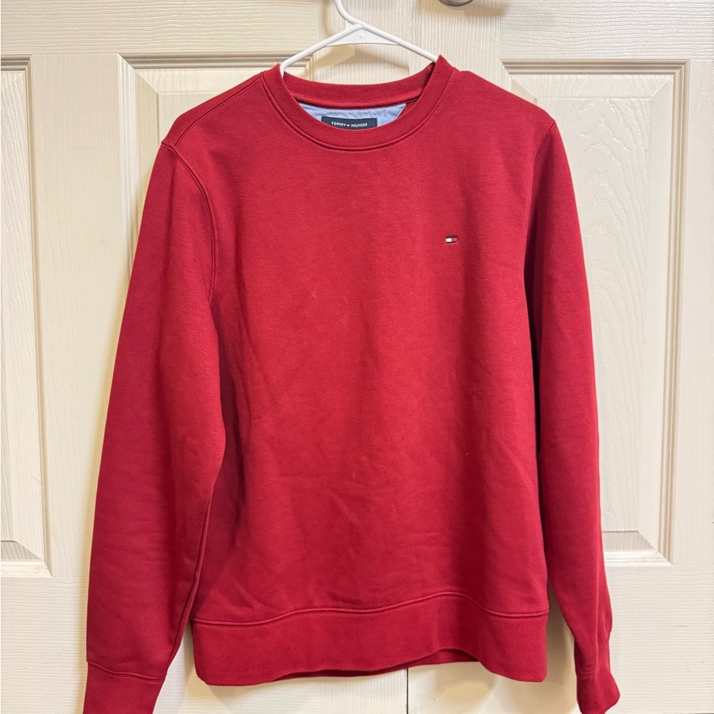 Tommy Hilfiger Red Crewneck Sweater